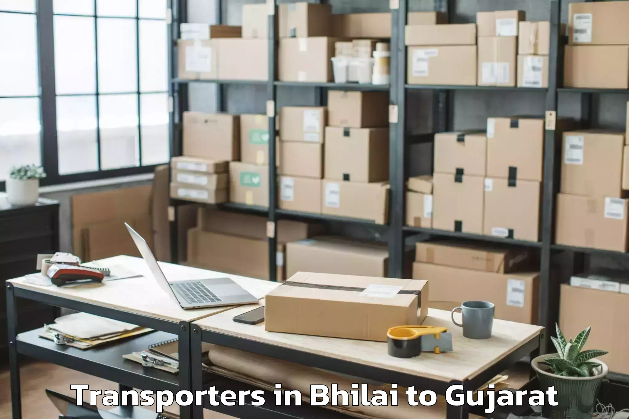 Book Bhilai to Kaprada Transporters Online